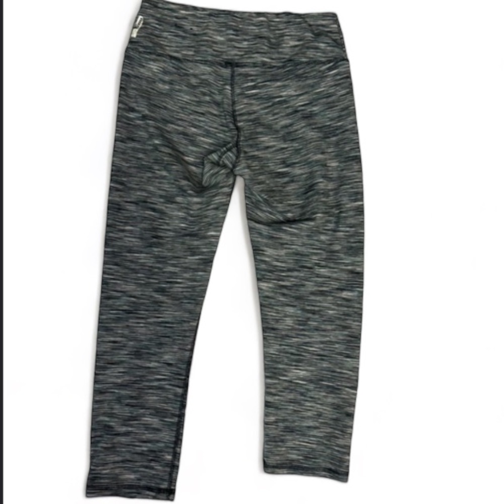RBX Live Life Active Striped Crop Workout Capri Wide Band Legging Ladies Size S